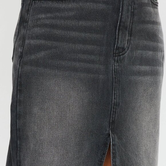 90's Denim Maxi Skirt Black - Picture 3 of 7